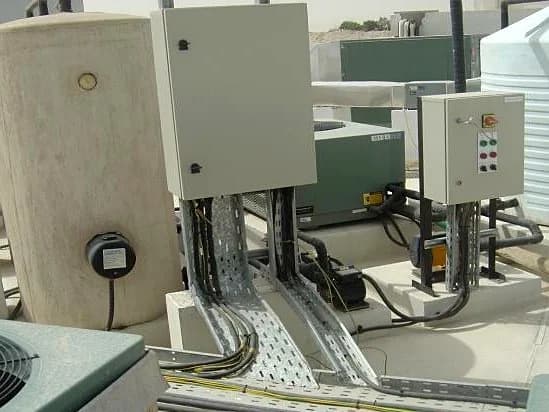 Plant control panels, instrumentation, and PLC automation wiring